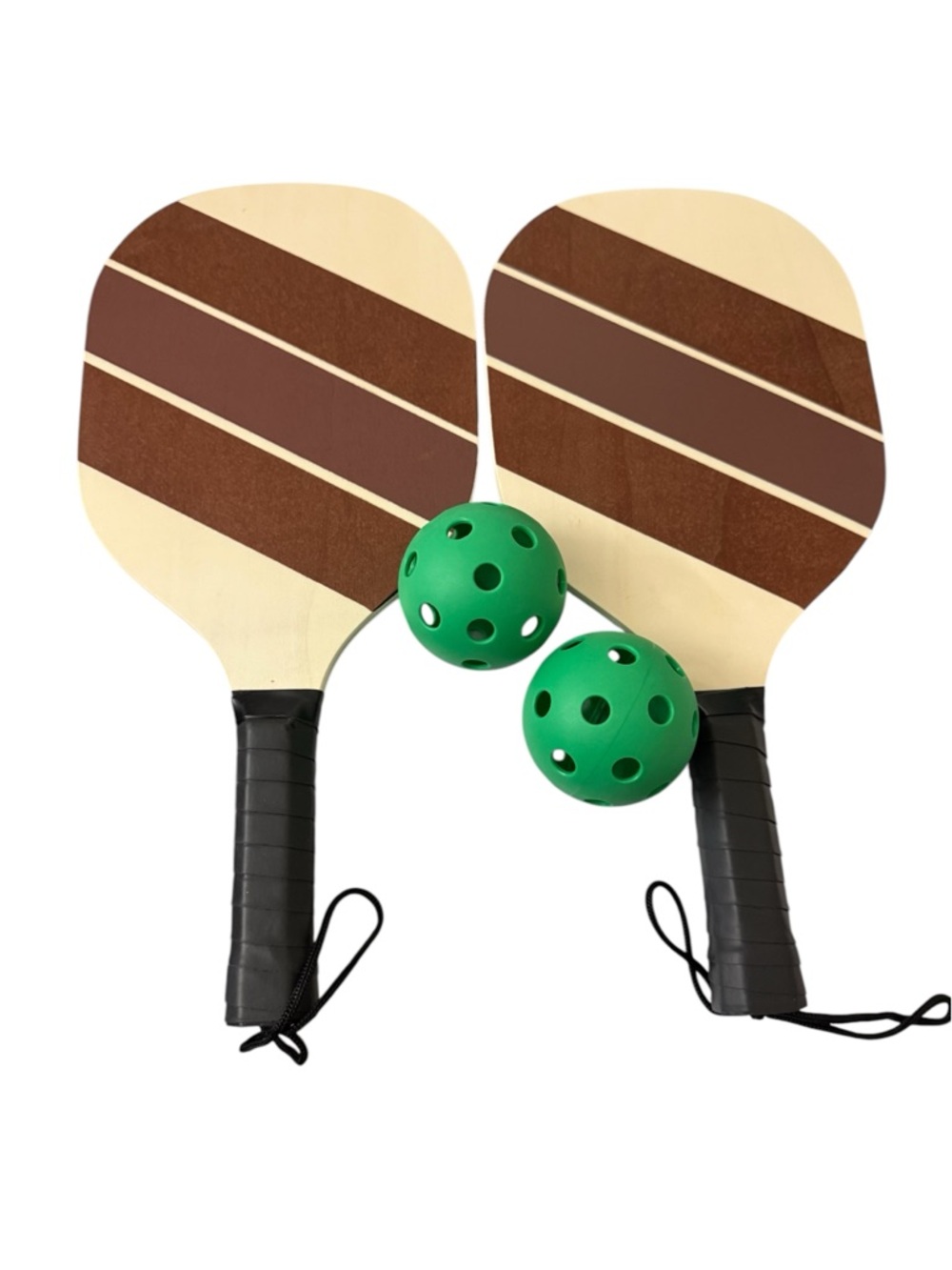 Pickleball Set: 2 Paddles and 2 balls